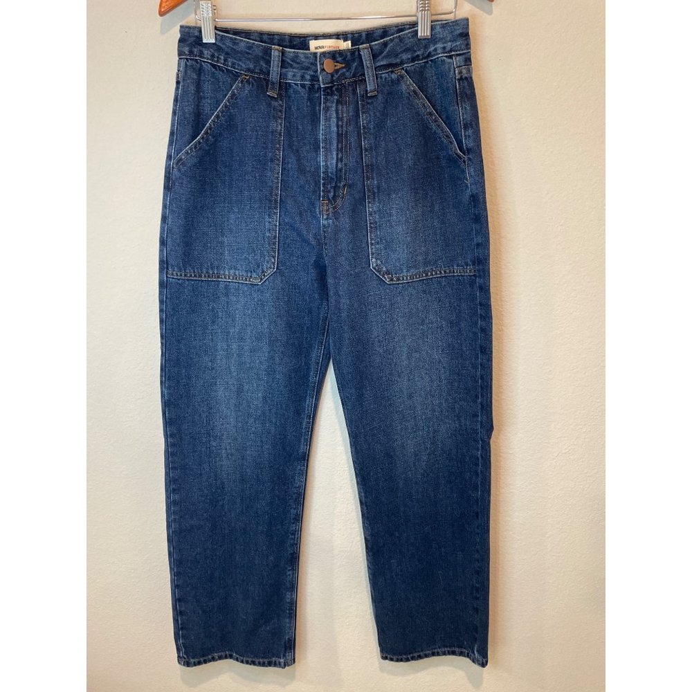 Nova Vintage Dark Wash Straight Leg Jeans